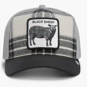 Goorin Bros. BLACK SHEEP PLAID Trucker Cap Snapback Hat NWT